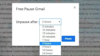pausar correos gmail