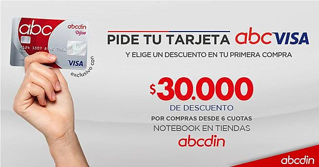 tarjeta abcdin