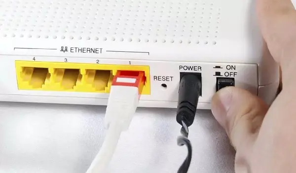 reiniciar el router