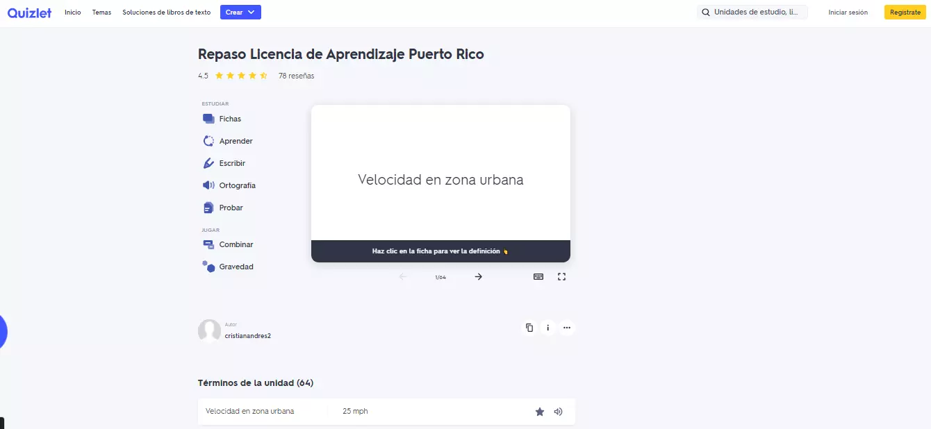 repaso licencia de aprendizaje puerto rico