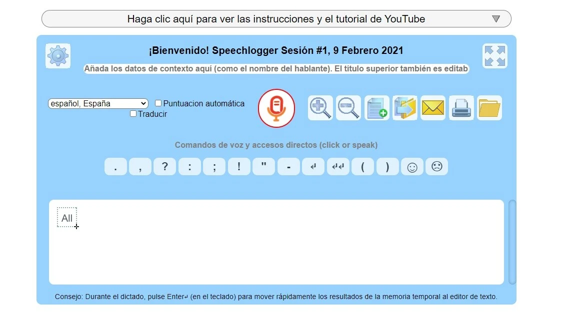 speech logger