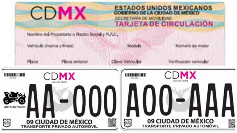 tarjeta circulacion mexico