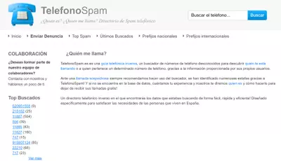 telefono spam