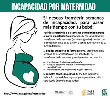 transferir incapacidad maternidad