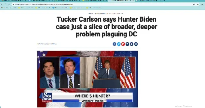 turker carlson says hunter