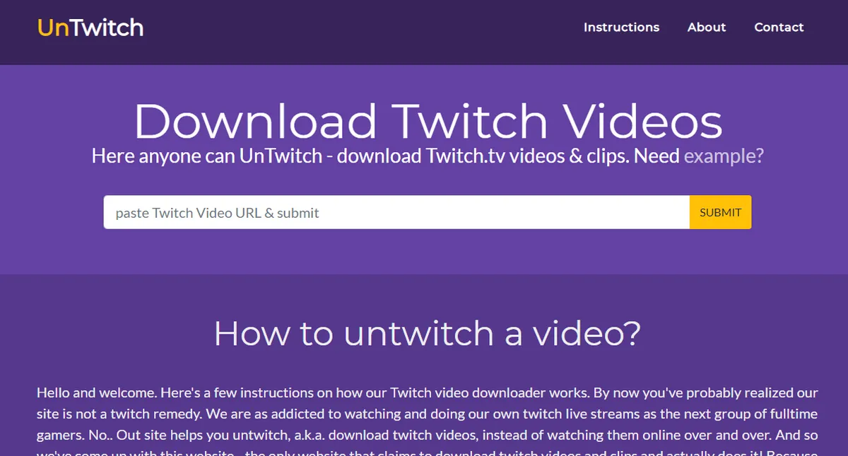 untwitch