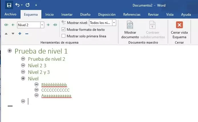 trucos para hacer esquemas en word